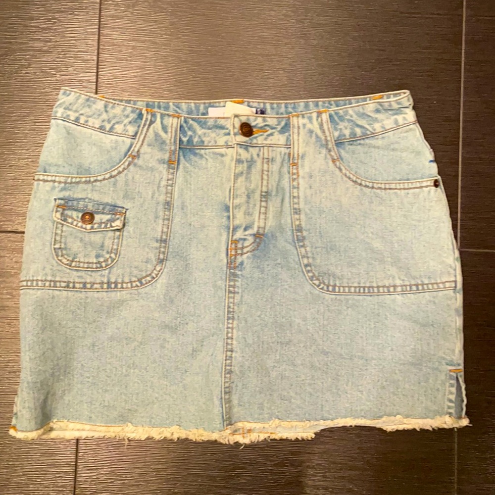 boutique jean skort worn only once